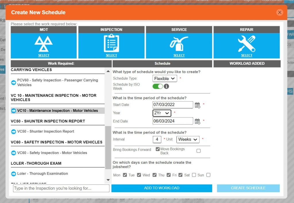 Step 10 – The end date is then automatically calculated. If a specific end date is known, then it can be entered using the date picker which will the take precedence and the year field will be ignored.
