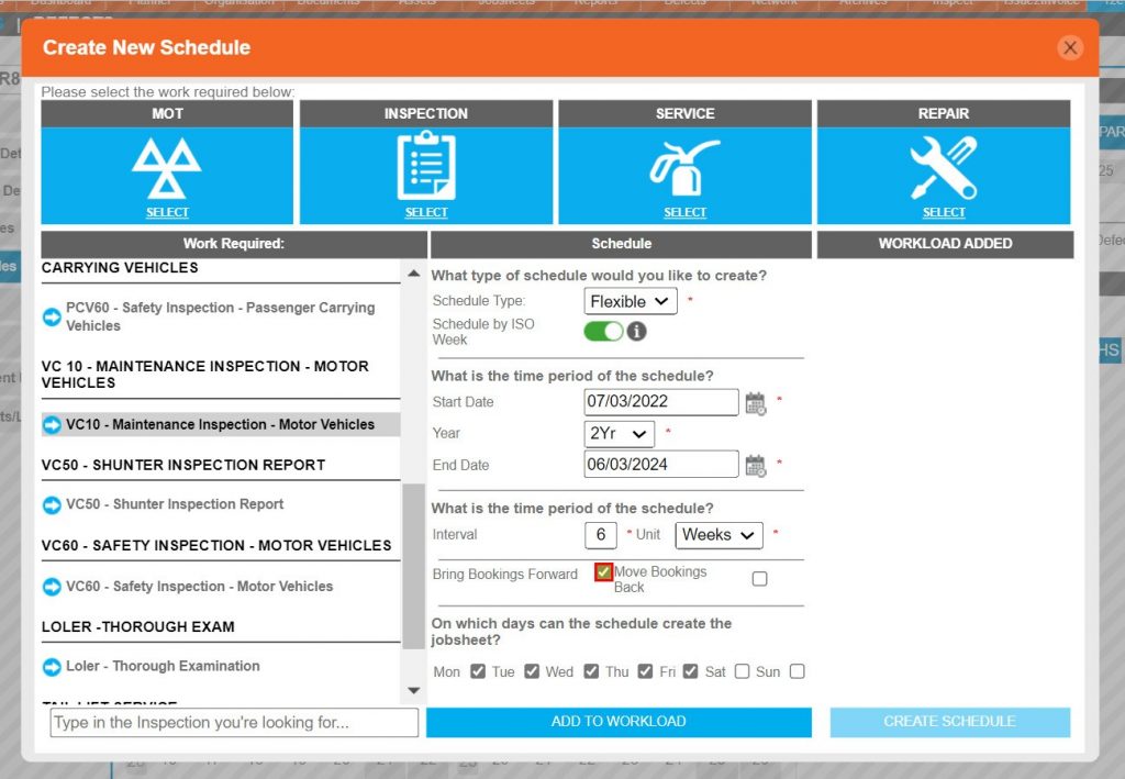 Step 12 – Bring bookings forward and move bookings back depends entirely on local business processes.