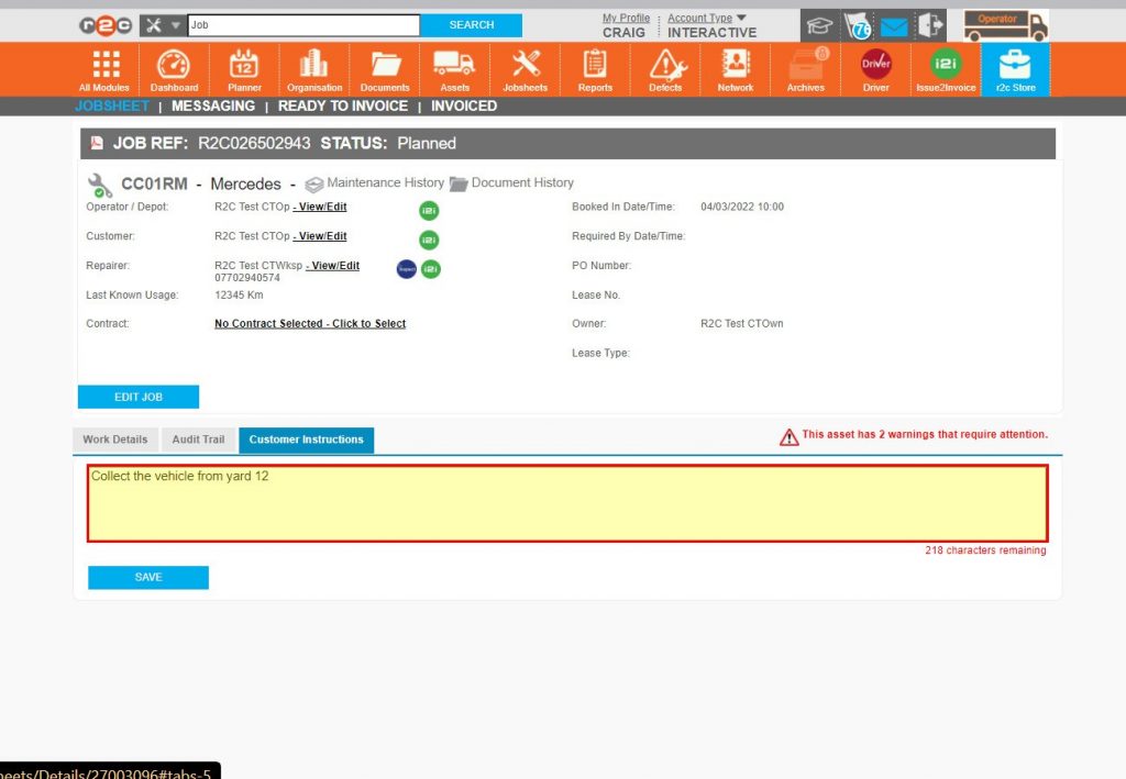 Step 5 – Free text, up to 250 characters can be added. This free text area should be used for additional information in order to complete the work and not used for details of the job itself.
