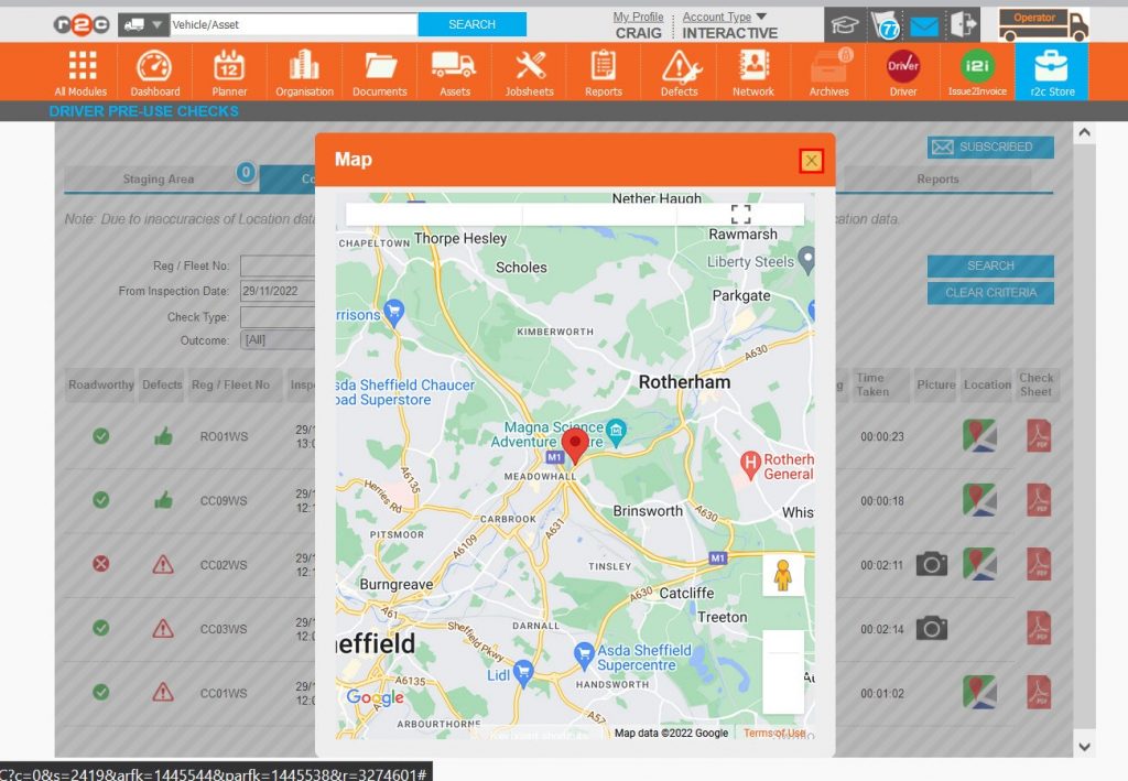 Step 10 – The map has the Google functionalities of, full screen view, zoom and street view.
