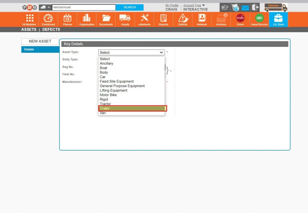 Step 4 - Choose a selection from the drop-down list.