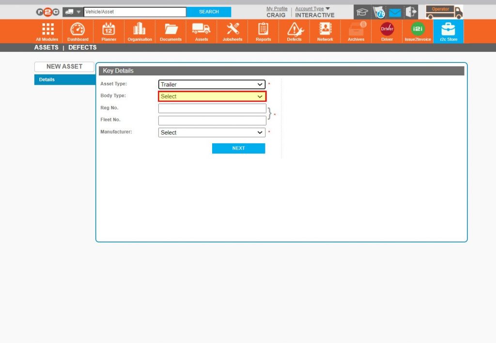 Step 5 – Although ‘Body Type’ is an optional field it is recommended it be filled out where possible.