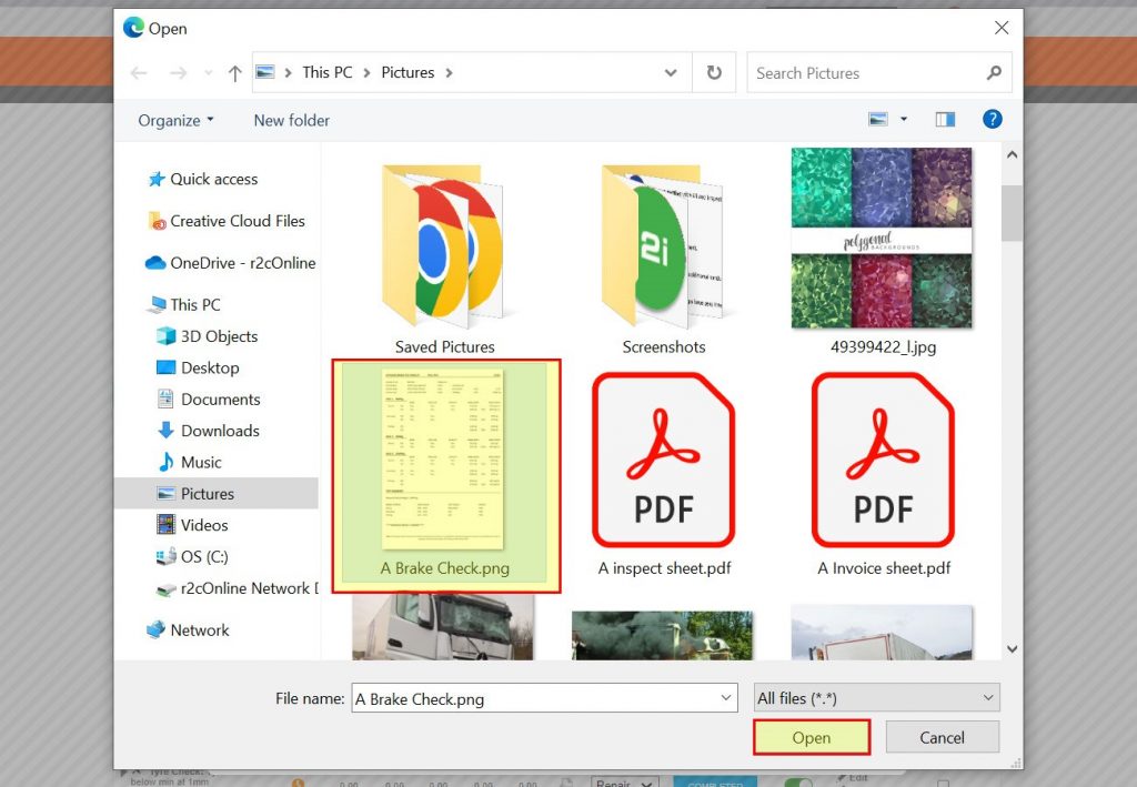 Step 4– If this action is performed on a mobile device like a tablet, then the camera will open, whereas if performed on a desktop device like a laptop then file explorer will open, the end result will still be an attachment.