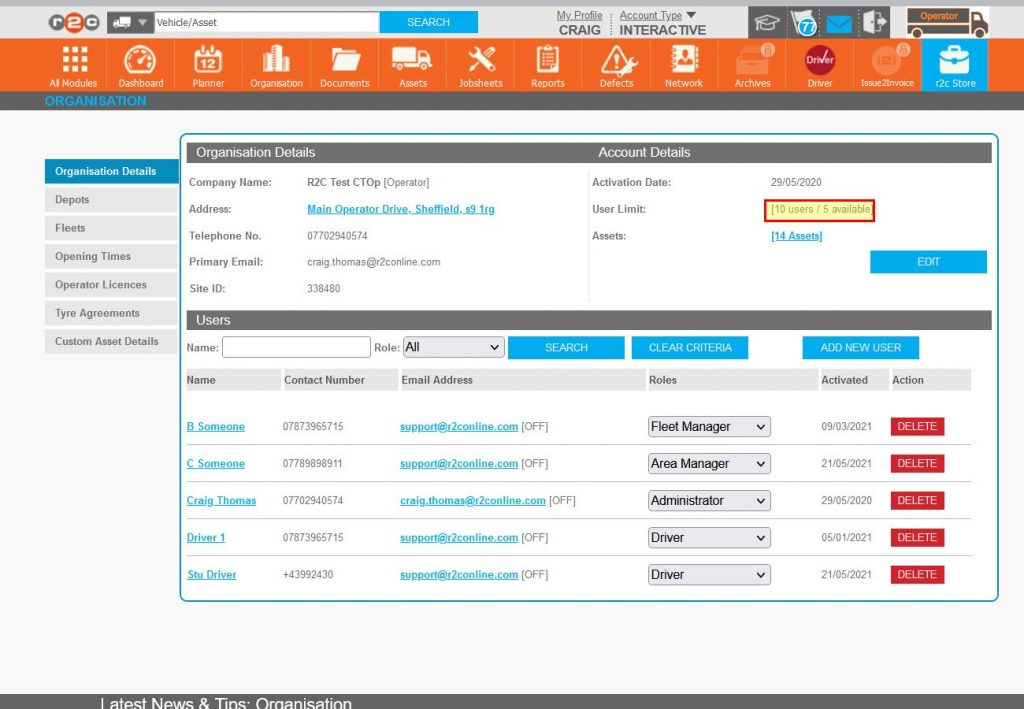 Step 9 – It is important to remove old profiles, not only to prevent unauthorised access to the system but also to maintain availability for the future.