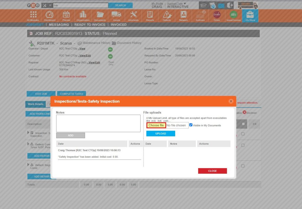 Step 2 - Click ‘Choose File’ to open the file browser window.