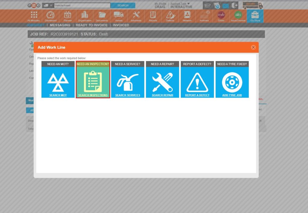 Step 6 - Choose a task type to begin.