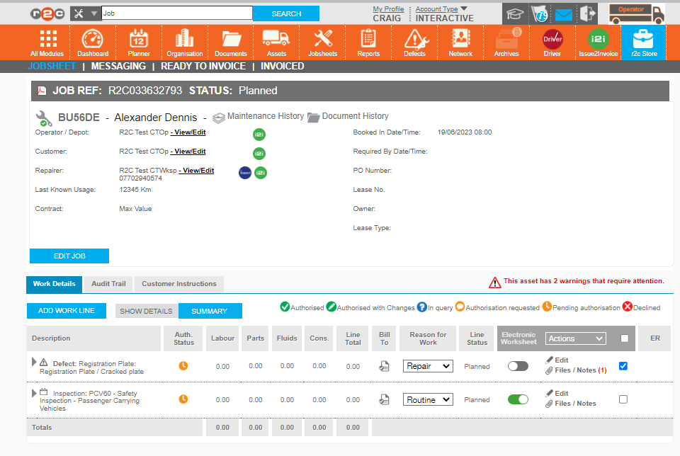 Step 1 - Tick the check box for the individual line