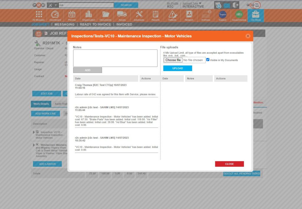 Step 6 - If this is the case, you can review the charges and leave a note if needed