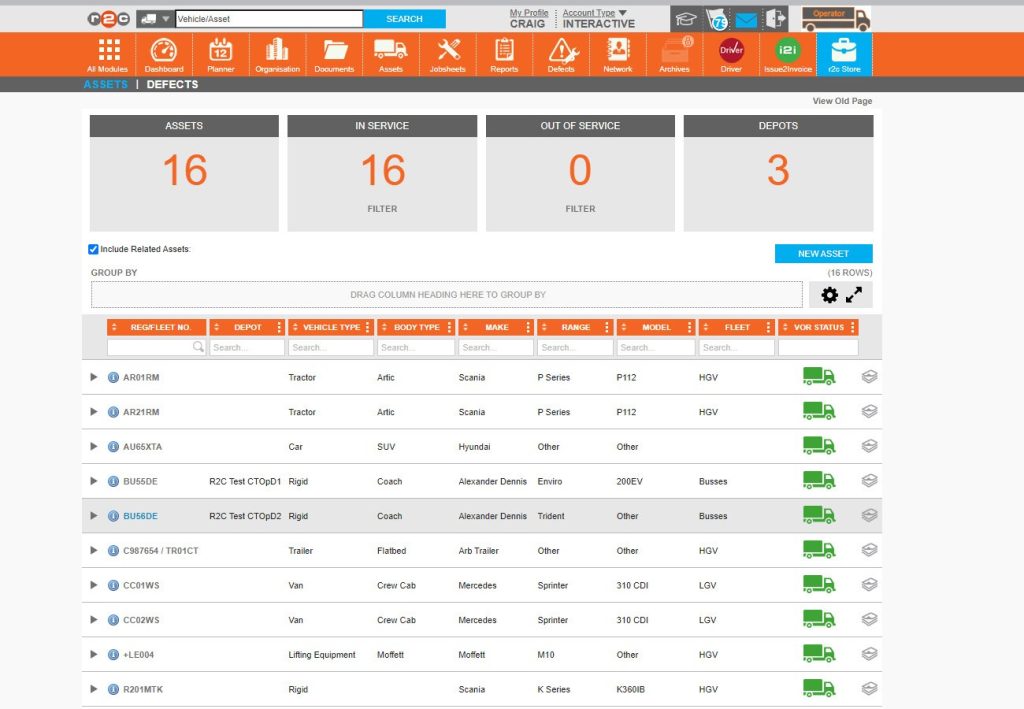 Step 1- Search for or select an asset from the list.