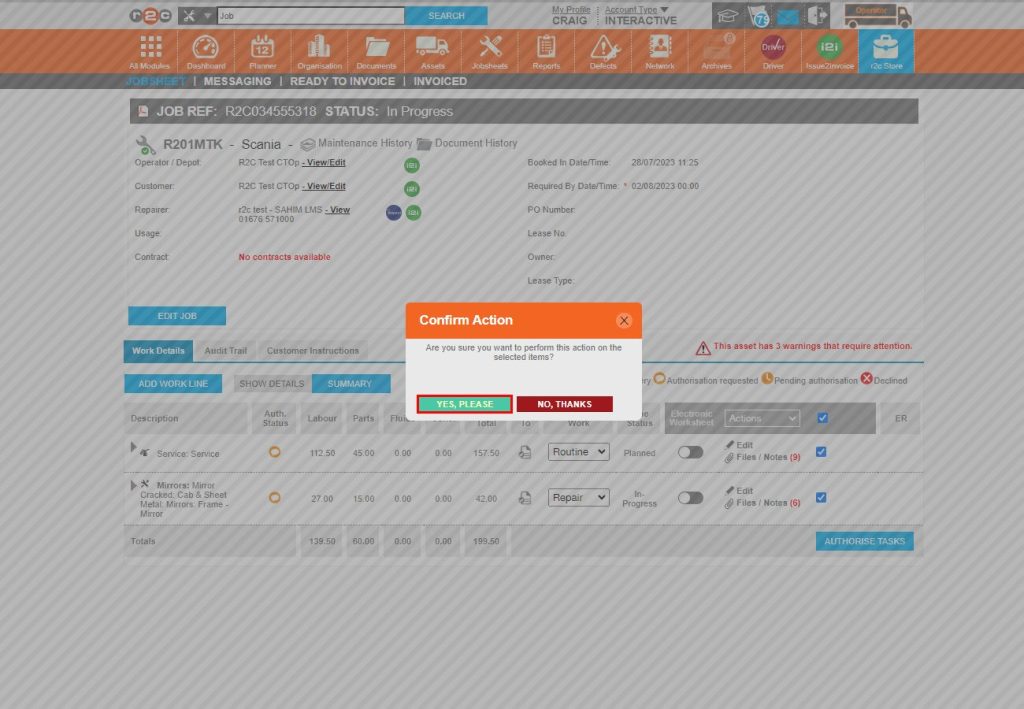 Step 2 – Next, confirm the action