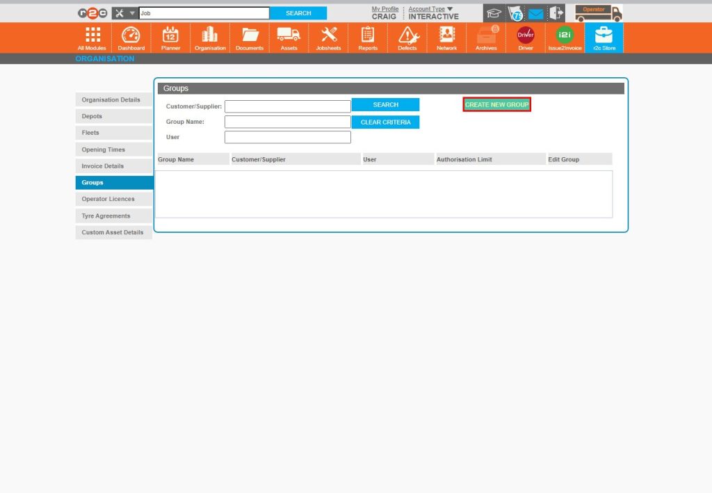 Step 2 - Next, click CREATE GROUP