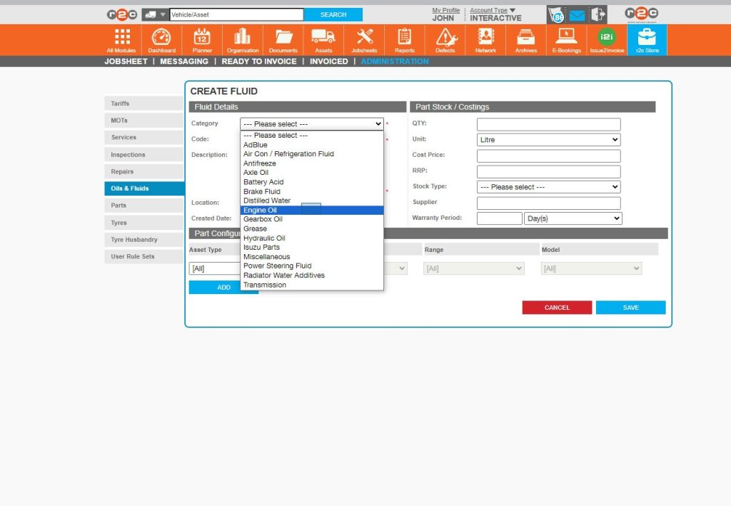 Step 3 - First, choose a category and a sub-category from the list.