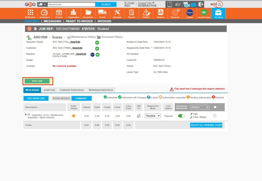 Step 1 – Start by clicking ‘Edit Job’