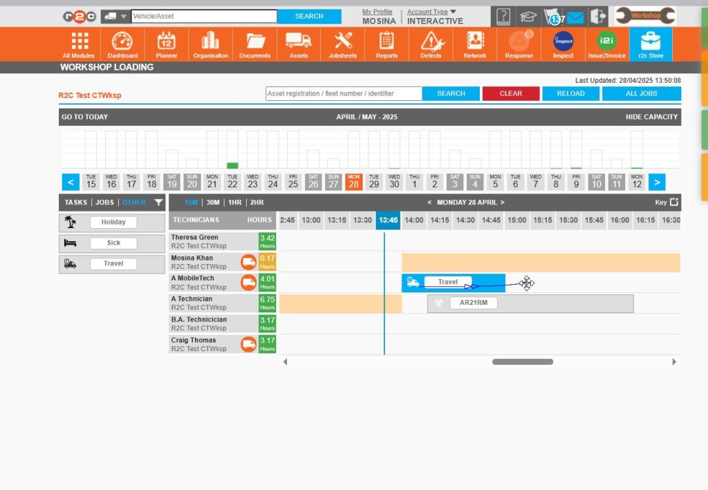 Step 6 – Use the drag and drop option to move the item along the timeline as needed.