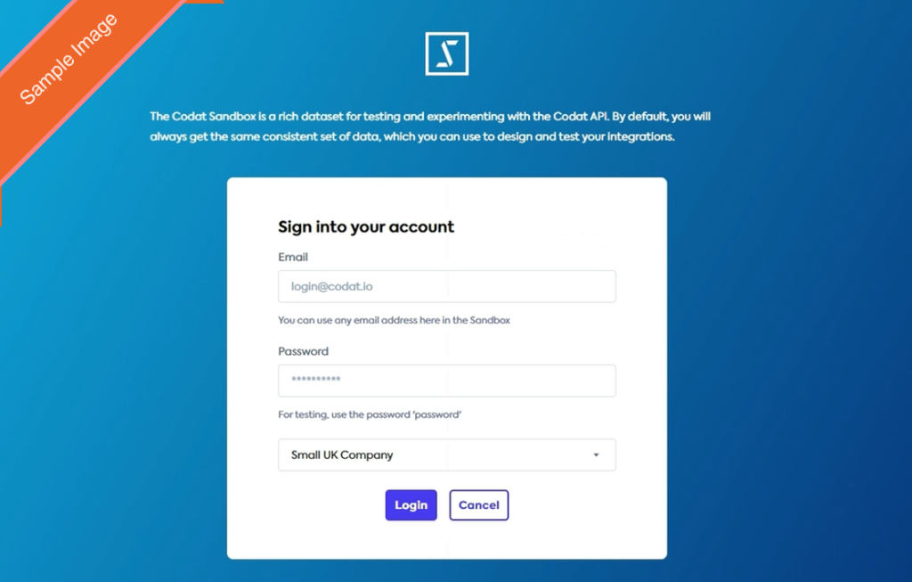 Step 4 – Login to the accounting package, before allowing access.