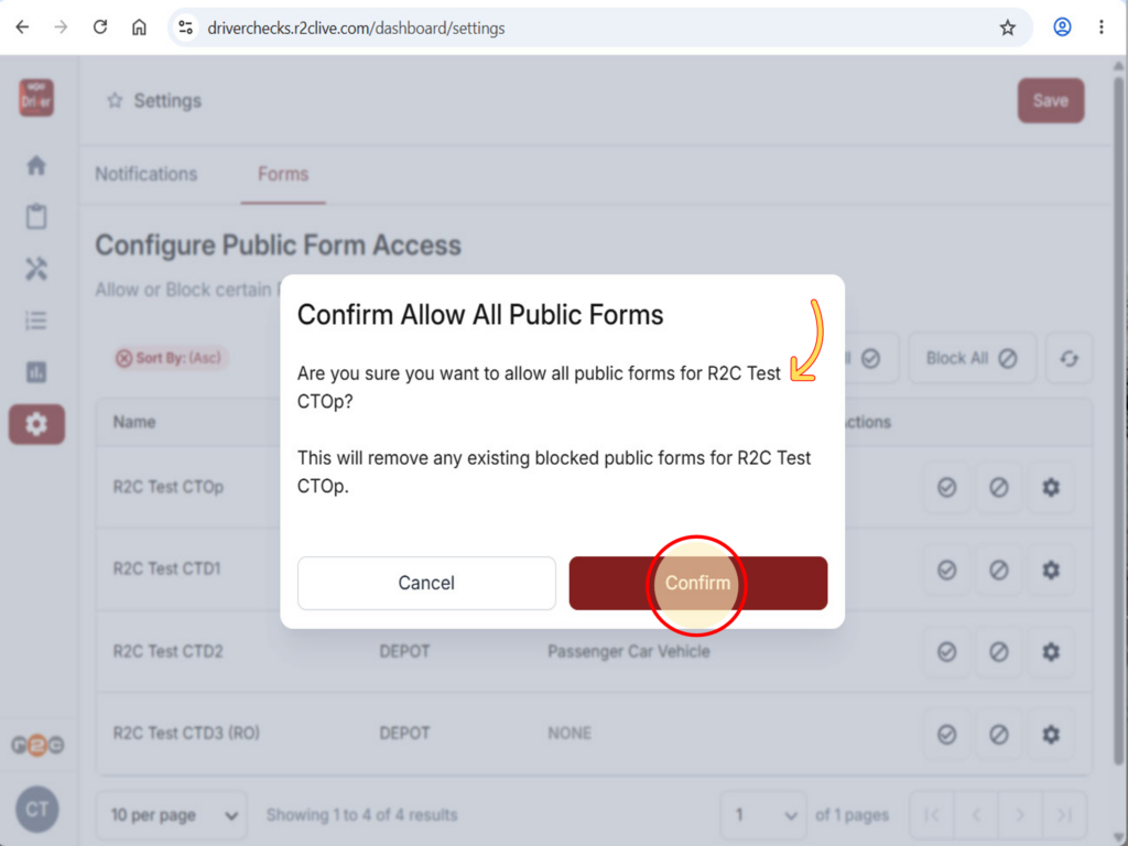 Step 3 -  Next, confirm the changes.
